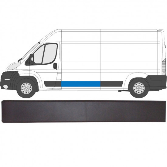 Moldura lateral para Fiat Ducato 2006- / Esquerda = Direita (simétrico) 6536