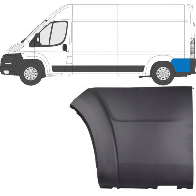 Moldura lateral traseira para Fiat Ducato 2006- / Esquerdo 6551