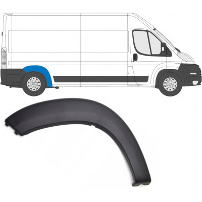 Moldura lateral do guarda-lamas traseiro para Fiat Ducato 2006- / Direito 6554