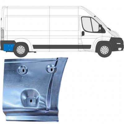 Painel de reparação do guarda-lamas traseiro para Fiat Ducato 2006- / Direito 11725