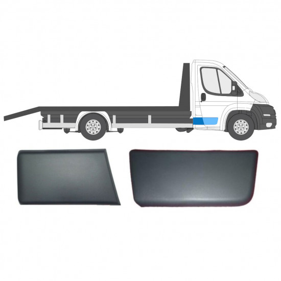 Conjunto de molduras laterais para cabine simples para Fiat Ducato 2006-2018 / Direito /  8475