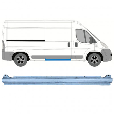 Soleira completa para porta deslizante para Fiat Ducato 2006-  / Direito 8316