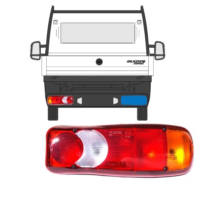 Luz traseira para Citroen Jumper 2014-2018 / Direito 15344