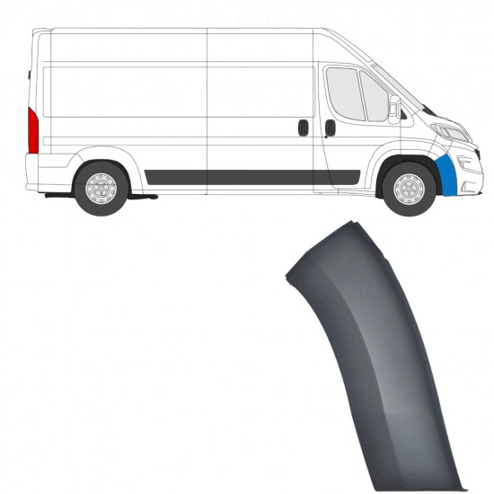 Moldura lateral do para-choque dianteiro para Fiat Ducato 2014-2018 / Direito 7765