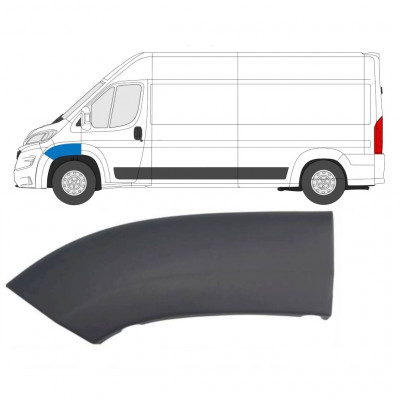 Moldura lateral do guarda-lamas dianteiro para Fiat Ducato 2014-2018 / Esquerdo 7769