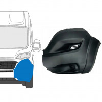 Canto do para-choque dianteiro com moldura lateral para Fiat Ducato 2018- / Esquerdo 9047