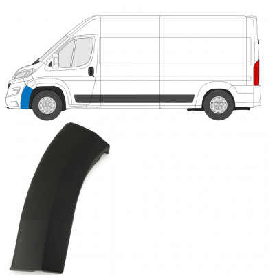 Moldura lateral do para-choque dianteiro para Fiat Ducato 2018- / Esquerdo 7779