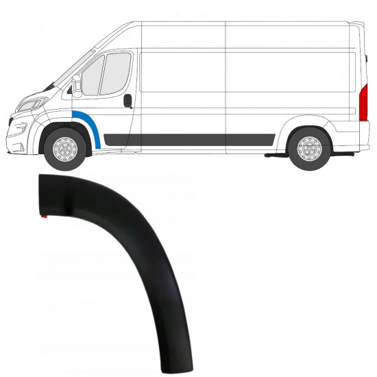 Moldura da porta dianteira para Fiat Ducato 2018- / Esquerdo 7781