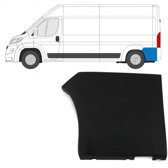 Moldura lateral traseira para Fiat Ducato 2018- / Esquerdo 7791