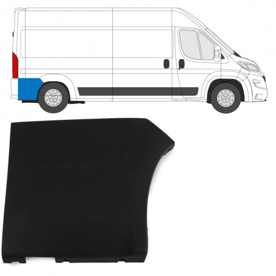 Moldura lateral traseira para Fiat Ducato 2018- / Direito 7790