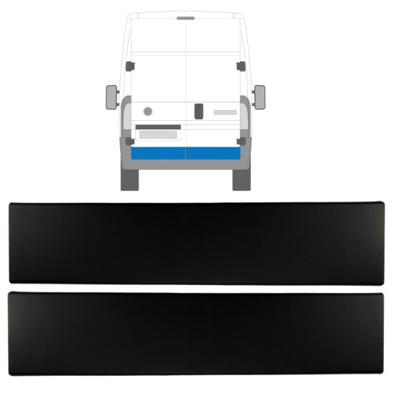 Moldura lateral da porta traseira para Opel Movano 2021- / Esquerda+Direita / Conjunto 15791