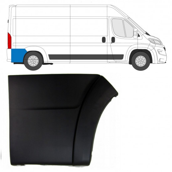 Moldura lateral traseira para Fiat Ducato 2018- / Direito 10953