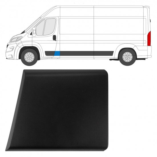 Moldura lateral do pilar dianteiro para Fiat Ducato 2018- / Esquerdo 7800