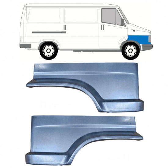 Painel de reparação do guarda-lamas dianteiro para Fiat Ducato / C25 / J5 1981-1990 / Esquerda+Direita / Conjunto 9806