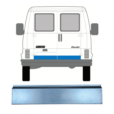 Painel de reparação externa das portas traseiras para Fiat Ducato / C25 / J5 1981-1994 / Esquerda = Direita (simétrico) 7756