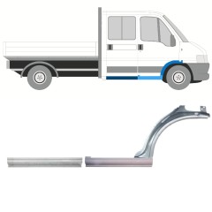 Painel de reparação da soleira com guarda-lamas dianteiro para Fiat Ducato 1994-2006 / Direito / Conjunto 9903
