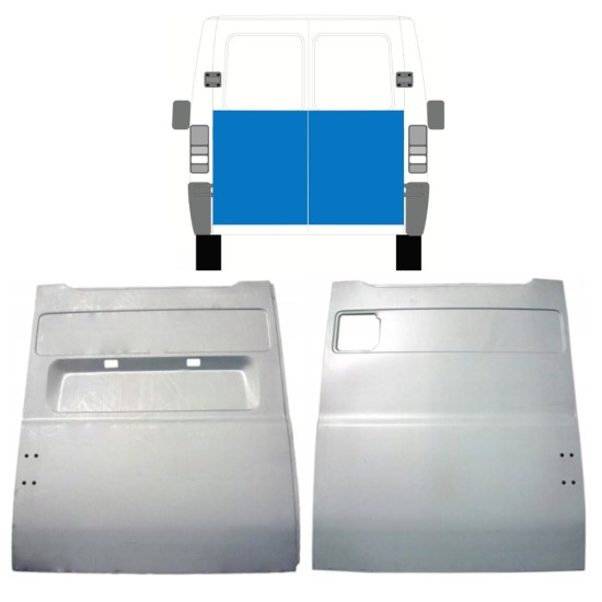 Painel de reparação das portas traseiras para Peugeot Boxer 1994-2006 / Esquerda+Direita / Conjunto 14072