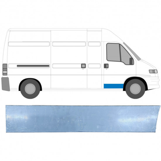 Painel de reparação externa das portas dianteiras para Fiat Ducato Boxer Relay 1994-2006 / Direito 6488