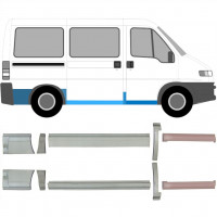 Painel de reparação da soleira com guarda-lamas traseiro para Fiat Ducato Boxer Relay 1994-2006 / Conjunto 5087