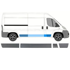 Conjunto de molduras para Fiat Ducato 2006-2018 / Direito / 8460