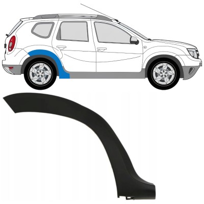 Moldura lateral do guarda-lamas traseiro para Dacia Duster 2010-2017 / Direito 16019