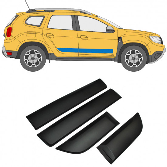 Moldura lateral da porta para Dacia Duster 2017- 9314