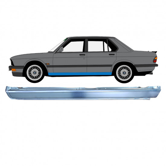 Painel de reparação da soleira para BMW 5 E28 1981-1987 / Esquerdo 7625