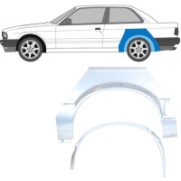 Painel de reparação interna e externa do guarda-lamas traseiro para BMW 3 E30 1987-1994 / Esquerdo / Conjunto 10852