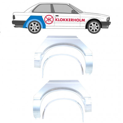 Painel de reparação interna e externa do guarda-lamas traseiro para BMW 3 E30 1982-1987 / Conjunto 10850