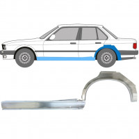 Painel de reparação da soleira com guarda-lamas traseiro para BMW 3 E30 1982-1987 / Esquerdo / Conjunto 11238