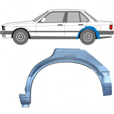 Painel de reparação do guarda-lamas traseiro para BMW 3 E30 1982-1987 / Esquerdo 6389