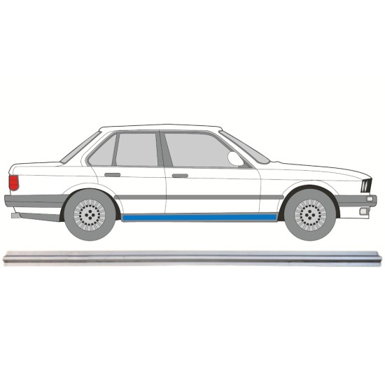 Painel de reparação interna da soleira para BMW 3 E30 1982-1994 / Esquerda = Direita (simétrico) 15109 Painel de reparação interna da soleira para BMW 3 E30 1982-1994 / Esquerda = Direita (simétrico) 15109
