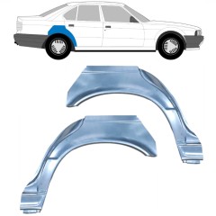 Painel de reparação do guarda-lamas traseiro para BMW 5 E34 1987-1997 / Esquerda+Direita / SEDAN / Conjunto 6399