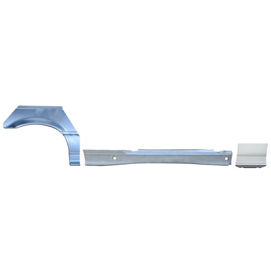 Soleira completa com reparação de guarda-lamas dianteiro para BMW 3 E36 1990-2000 / Direito / COUPE / Conjunto 17025