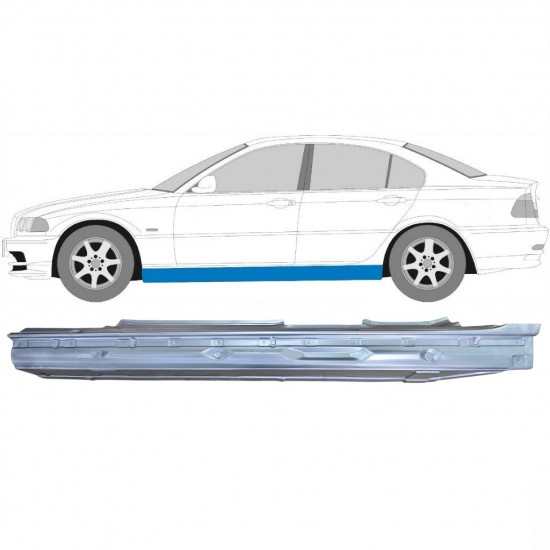 Soleira completa para BMW E46 3 1998-2005 / Esquerdo 7632