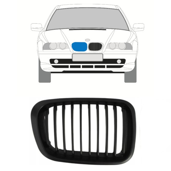 Grelha para BMW 3 E46 1998-2006 / Direito 16301