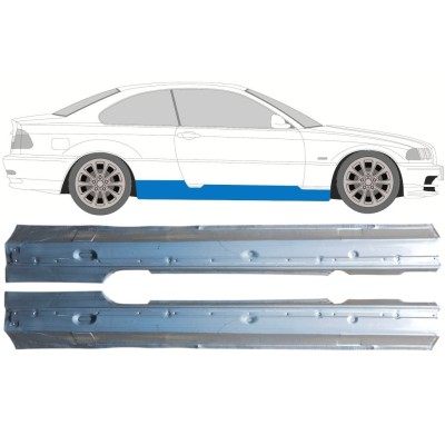 Soleira completa para BMW 3 E46 1998-2006 / Esquerda+Direita / COUPE / Conjunto 16814