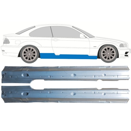 Soleira completa para BMW 3 E46 1998-2006 / Esquerda+Direita / COUPE / Conjunto 16814
