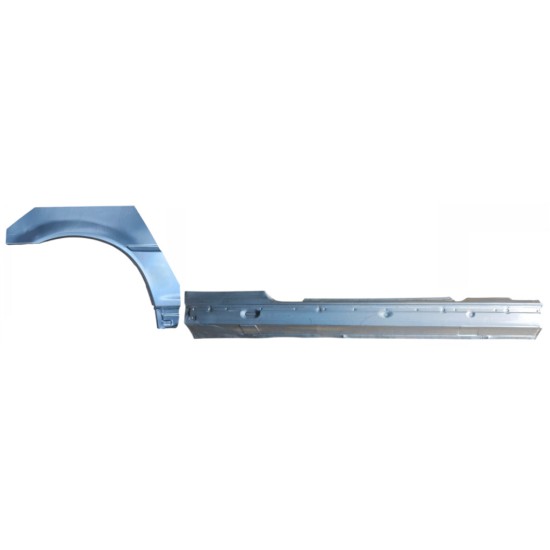 Soleira completa com reparação de guarda-lamas traseiro para BMW 3 E46 1998-2006 / Direito / COUPE / Conjunto 17059