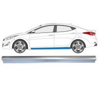 Painel de reparação da soleira para Hyundai Elantra 2010-2015 / Esquerdo 14935 Painel de reparação da soleira para Hyundai Elantra 2010-2015 / Esquerdo 14935
