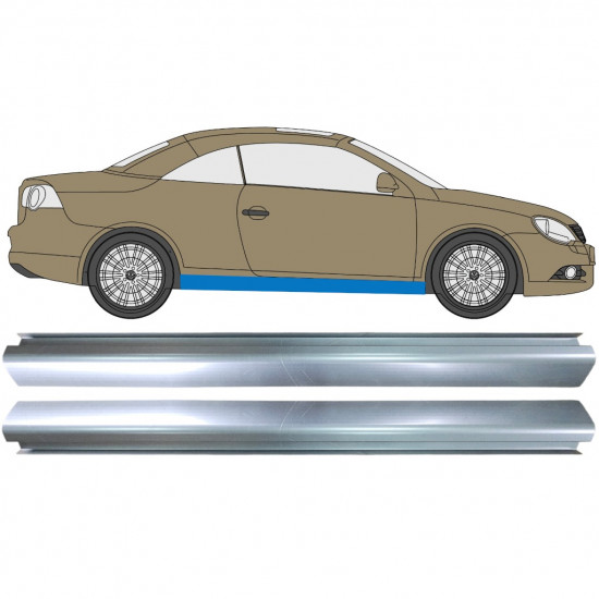 Painel de reparação da soleira para Volkswagen EOS 2006-2015 / Esquerda+Direita / Conjunto 10558