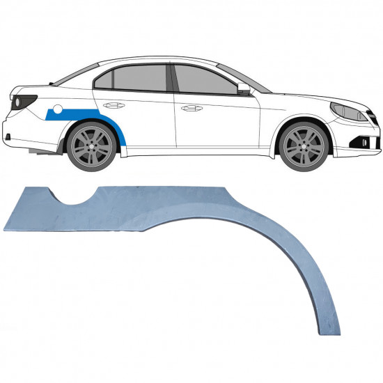 Painel de reparação do guarda-lamas traseiro para Chevrolet Epica 2005-2010 / Direito 8366