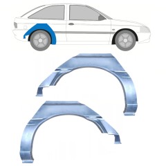 Painel de reparação do guarda-lamas traseiro para Ford Escort 1995-2000 / Esquerda+Direita / Conjunto 9969