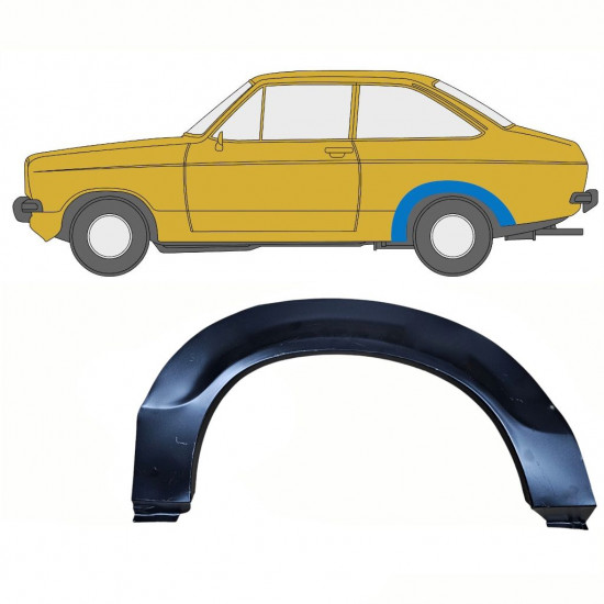 Painel de reparação do guarda-lamas traseiro para Ford Escort 1974-1980 / Esquerdo 10731