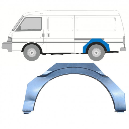 Painel de reparação do guarda-lamas traseiro para Mazda E-serie 1984-1998 / Esquerdo 11032