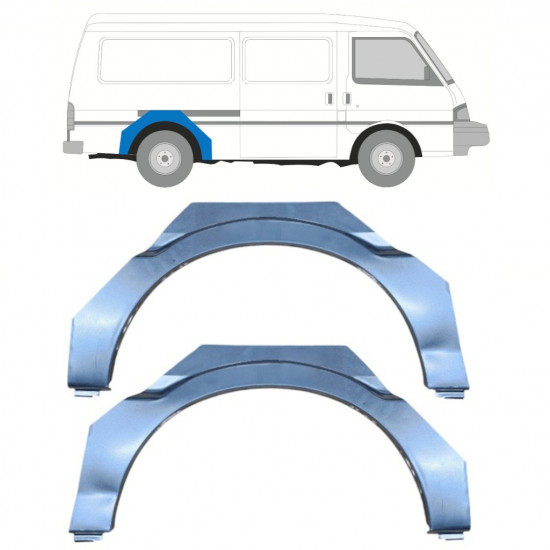 Painel de reparação do guarda-lamas traseiro para Mazda E-serie 1984-1998 / Esquerda+Direita / Conjunto 11033