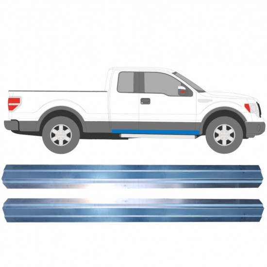 Painel de reparação da soleira para Ford F-150 2008-2014 / Conjunto 11349