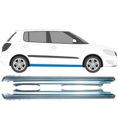Soleira completa para Skoda Fabia II 2007-2015 / Esquerda+Direita / Conjunto 10695