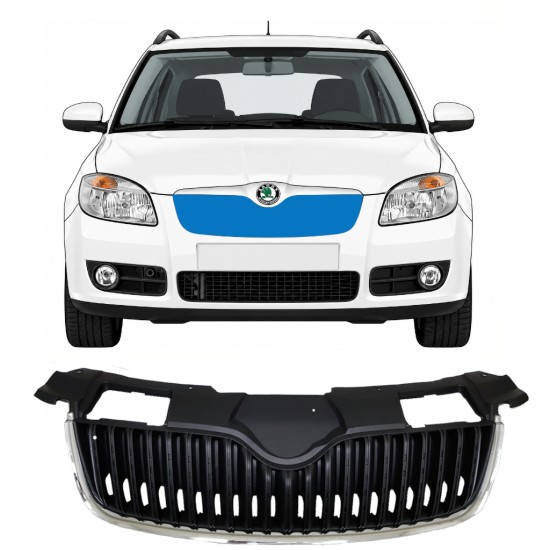 Grelha para Skoda Fabia II 2007-2010 7523