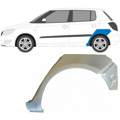 Painel de reparação do guarda-lamas traseiro para Skoda Fabia 2007-2015 / Esquerdo 6999